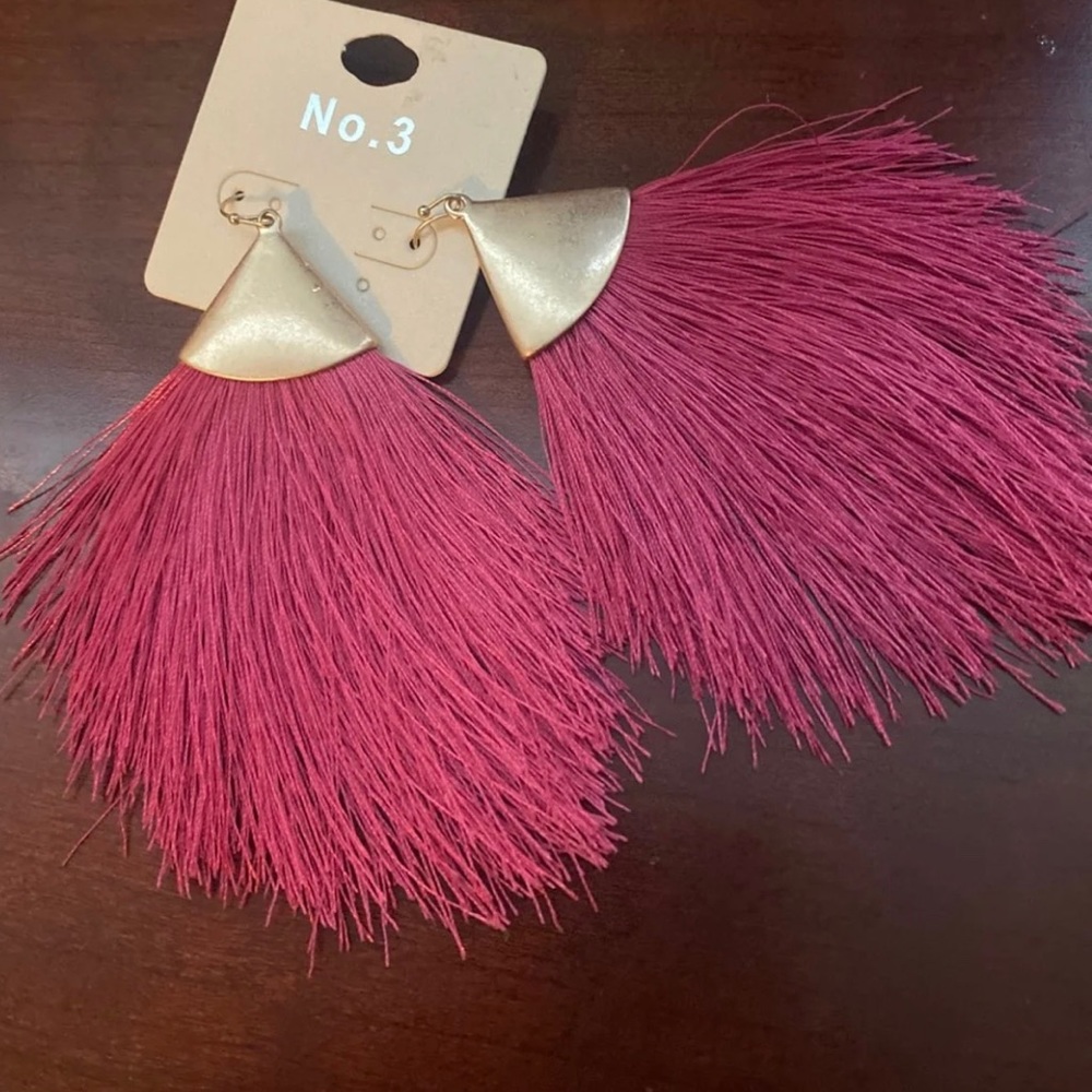 Pink earrings